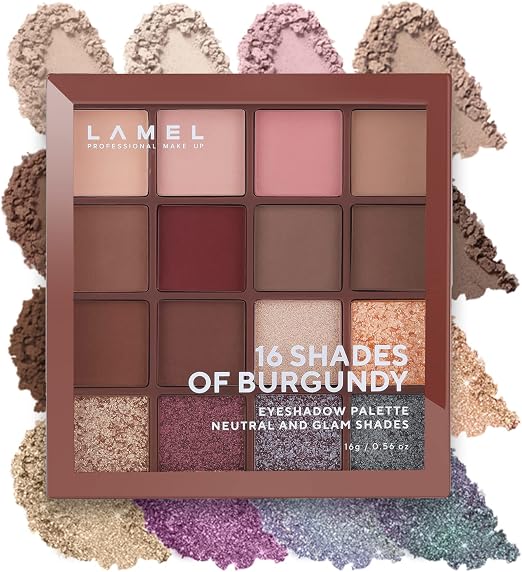 Lamel - Paleta de Sombras 16 Shades Of Burgundy - 16g